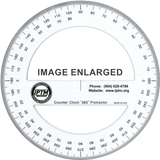 360 Degree Counter Clockwise Protractor