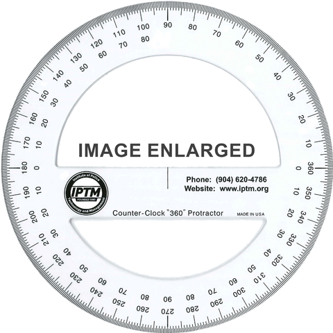 360 Degree Counter Clockwise Protractor – IPTM Publications