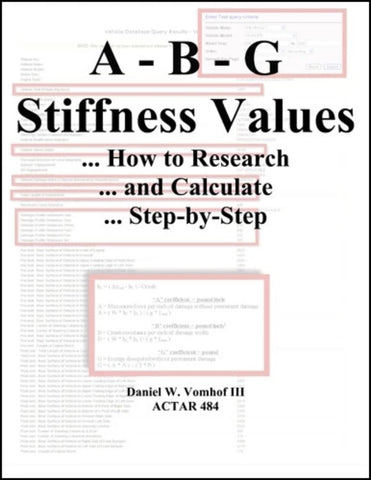 A-B-G Stiffness Values. How to Research and Calculate Step by Step