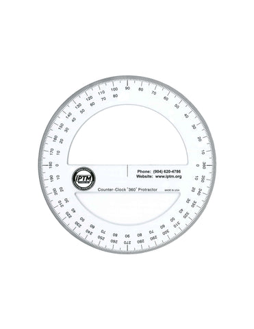 360 Degree Counter Clockwise Protractor